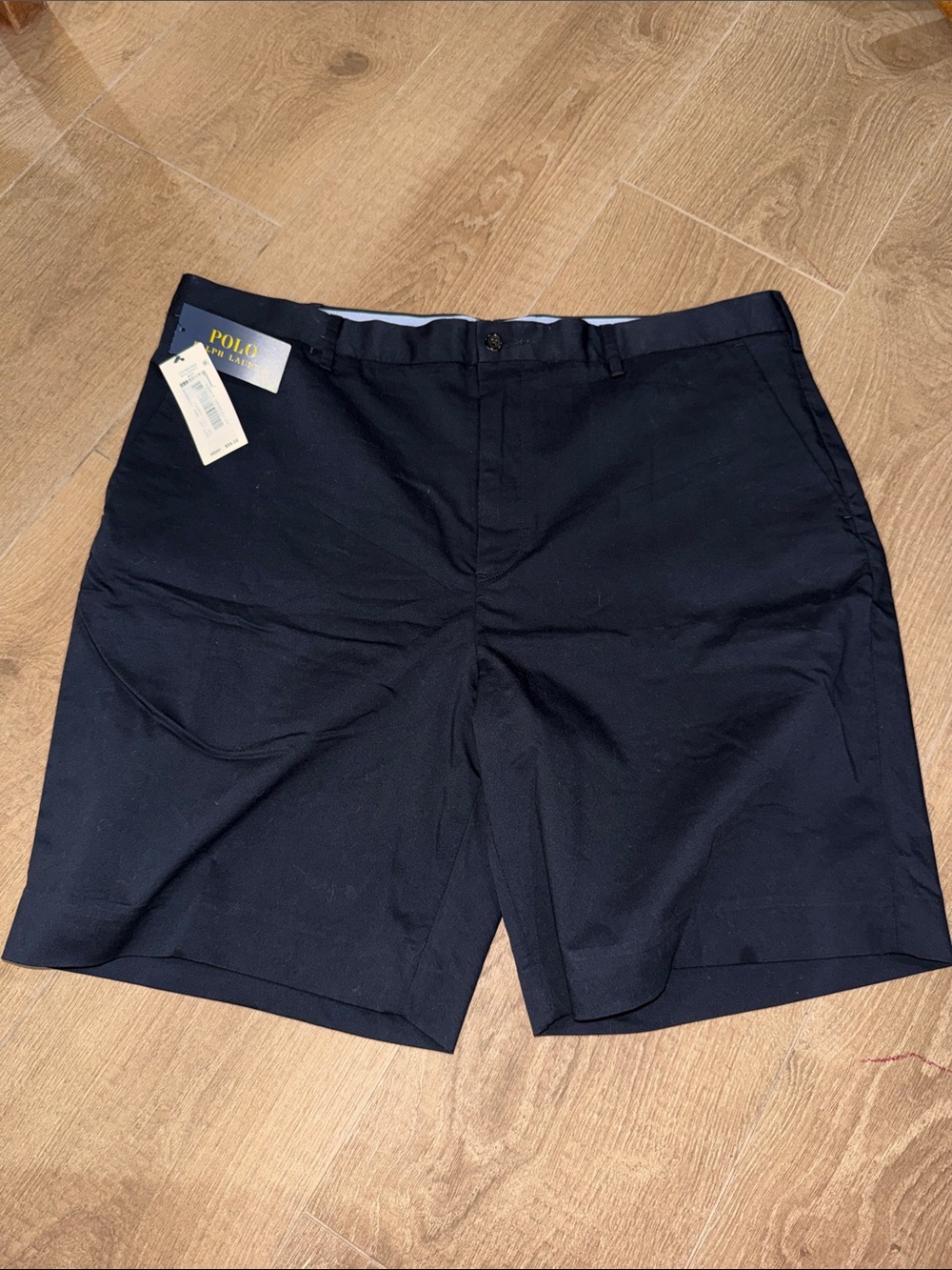 Polo by Ralph Lauren Navy Flat-Front Men's Chino Shorts